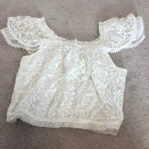 Lace Abercrombie crop top